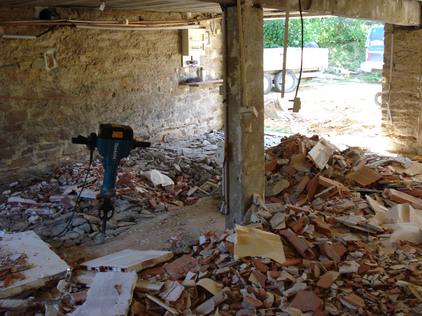 Démolition à Saint-Gervais-sur-Roubion