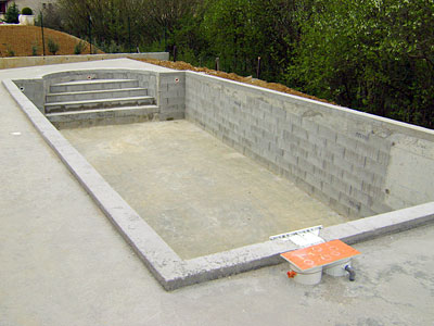Création piscine béton dans la Drôme